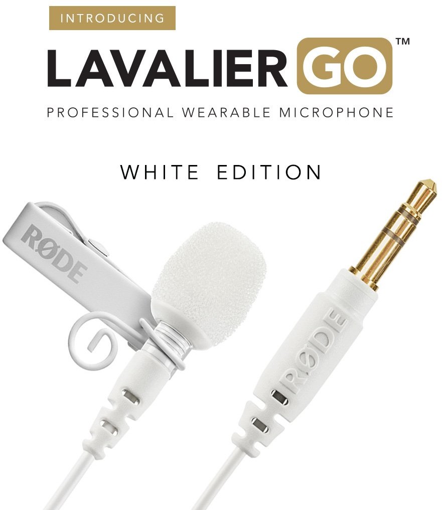 RDE Microphones RDE mikrofon Lavalier GO profesjonalny mikrofon do noszenia - biały, LAVGOW LAVGOW