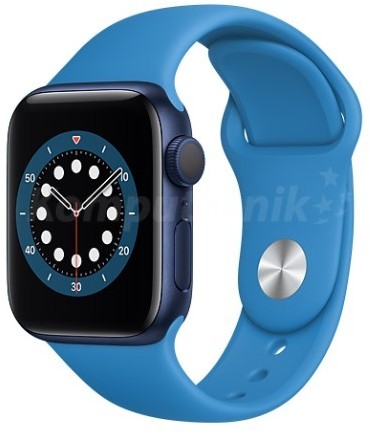 Apple Watch 6 GPS 44mm aluminium, atlantycki błękit pasek sportowy