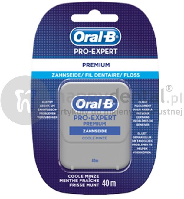Oral-B ORAL-B nić Pro-Expert Clinic-Line Floss 40m - taśma dentystyczna o miętowym smaku