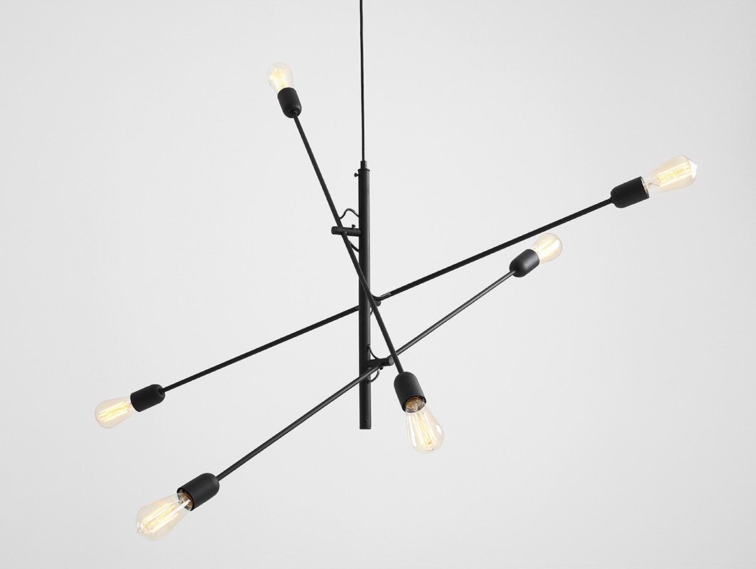 Customform Lampa wisząca TWIGO 6 czarny LP011TWIGO6-02