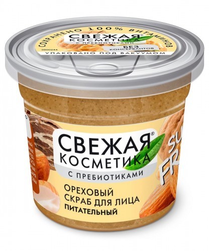 Fitokosmetik Orzechowy peeling do twarzy Odżywczy z serii Fresh