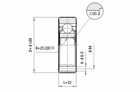 STATIM Zestaw przegubu, półoś napędowa CW.040