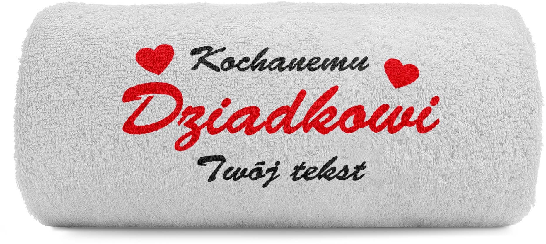 pat15.net Ręcznik na dzień Dziadka haft Kochanemu Dziadkowi 100x50 697