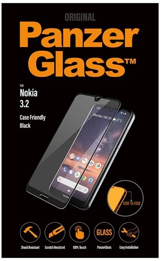 PanzerGlass Nokia 3.2 (Case Friendly) - Black PANZER6775