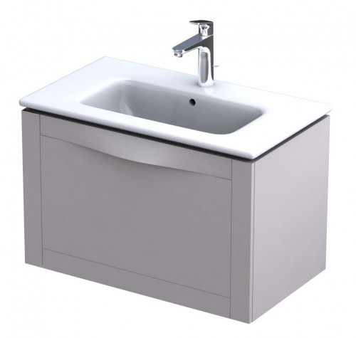 Oristo Szafka wisząca SKAGEN 80 cm z umywalką JOY PIASKOWY MAT OR49-SD1S-80-10 + UME-JO-80-91 OR49-SD1S-80-10 + UME-JO-80-91