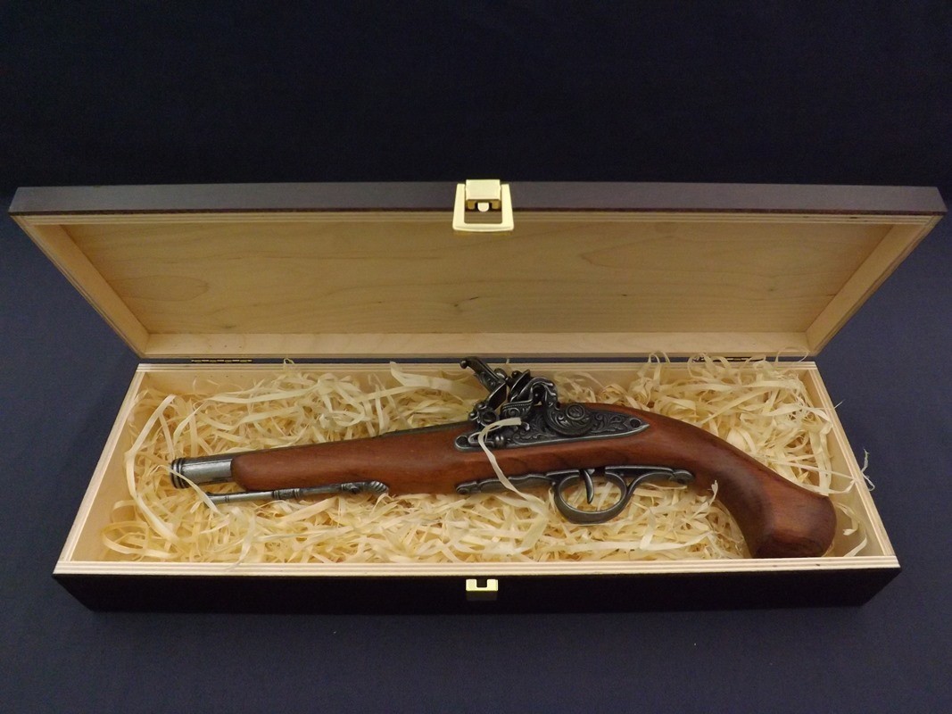 Denix SA REPLIKA PIRACKIEGO PISTOLETU W PUDEŁKU MODEL 1129G+P02 1129G+P02