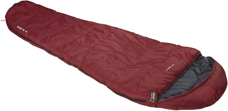 High Peak TR 300 Sleeping Bag, czerwony Left Zipper 2022 Śpiwory 23066