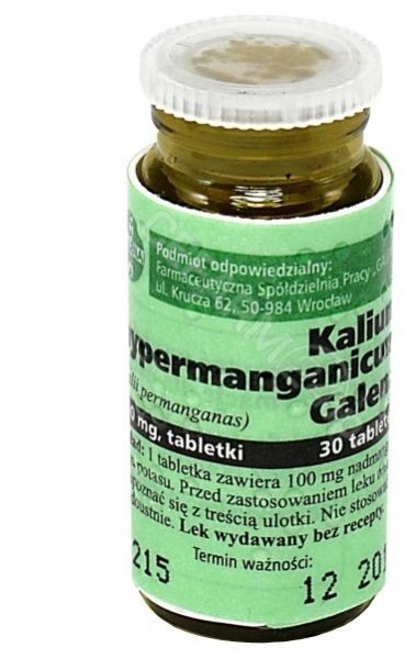 Galena Kalium hypermanganicum 100 mg x 30 tabl nadmanganian potasu