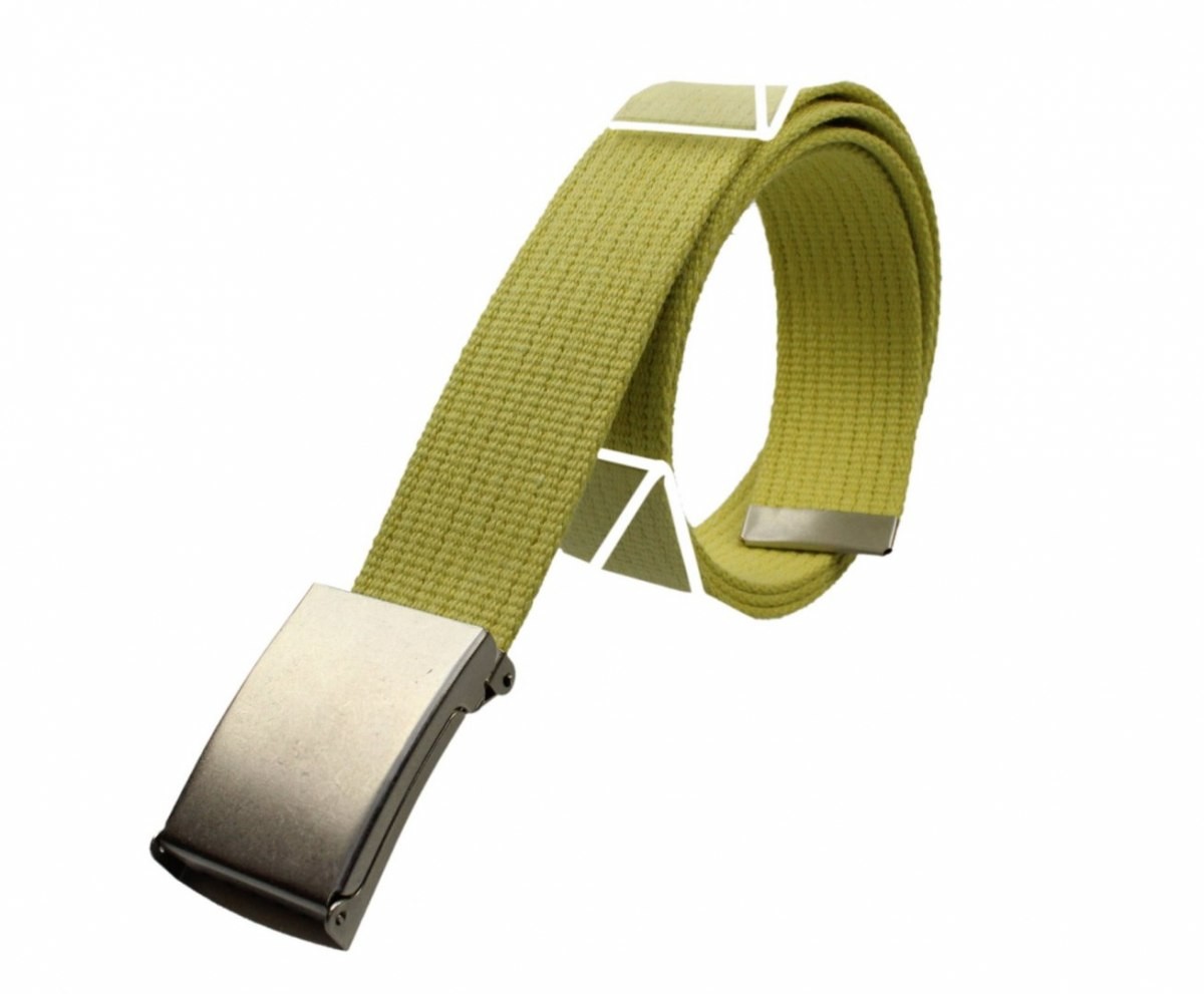 PolskaGalanteria.pl Pasek Parciany PolskaGalanteria Bawełniany PARCIAK 40 mm Z Klamrą Zatrzaskową ŻÓŁTY Szeroki