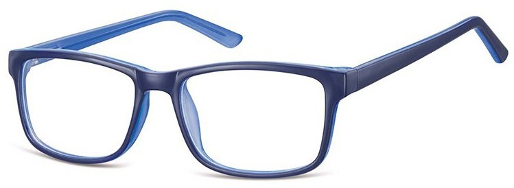 Sunoptic Okulary Zerówki klasyczne oprawki CP155F niebieskie CP155F