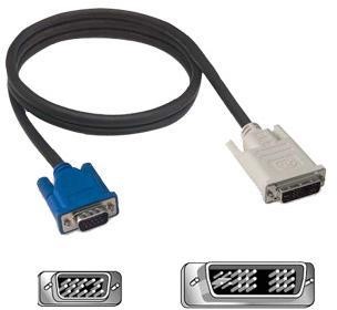 No name Kabel DVI 18+5 M VGA D-sub M 2m czarny KM02048F01