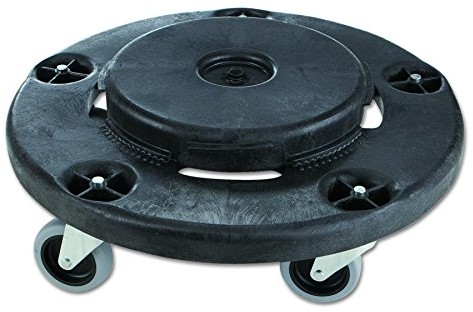 Rubbermaid Commercial Products Brute Round Dolly, 350 lb. Load Cap, Black, Sold as 1 Each FG26400BLA