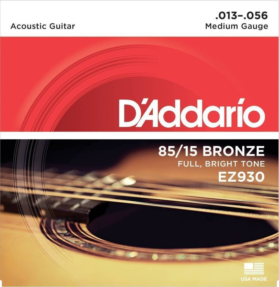 D'Addario EZ930 struny do gitary akustycznej, owijka: brąz, rozmiar: 13 - 56 EZ930