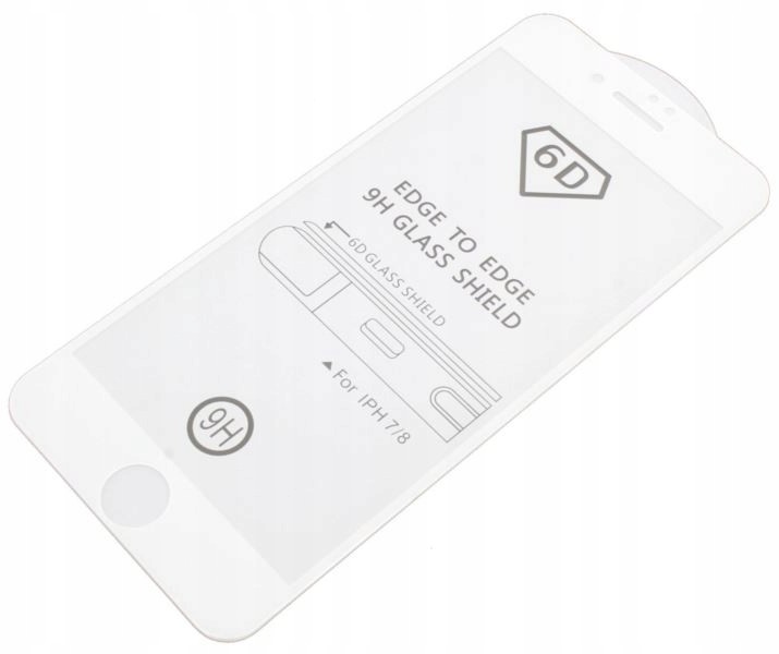 Szkło hartowane 5D 6D 9H iPhone Se 2020 białe Hq