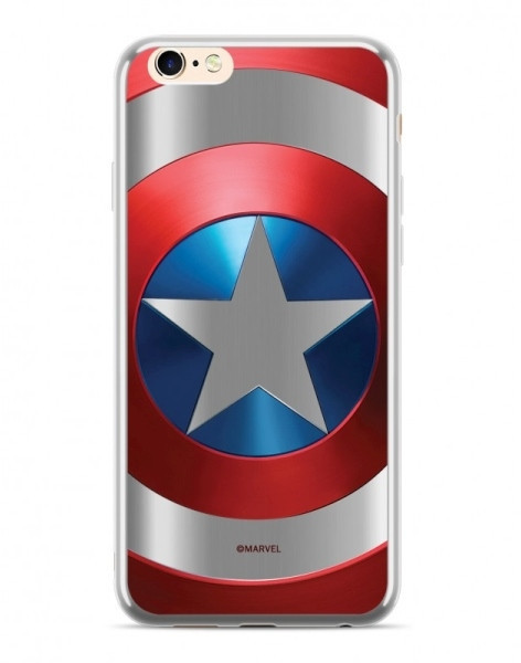 Luxury Marvel Etui Marvel Kapitan Ameryka 025 iPhone X/XS srebrny/silver MPCCAPAM9905