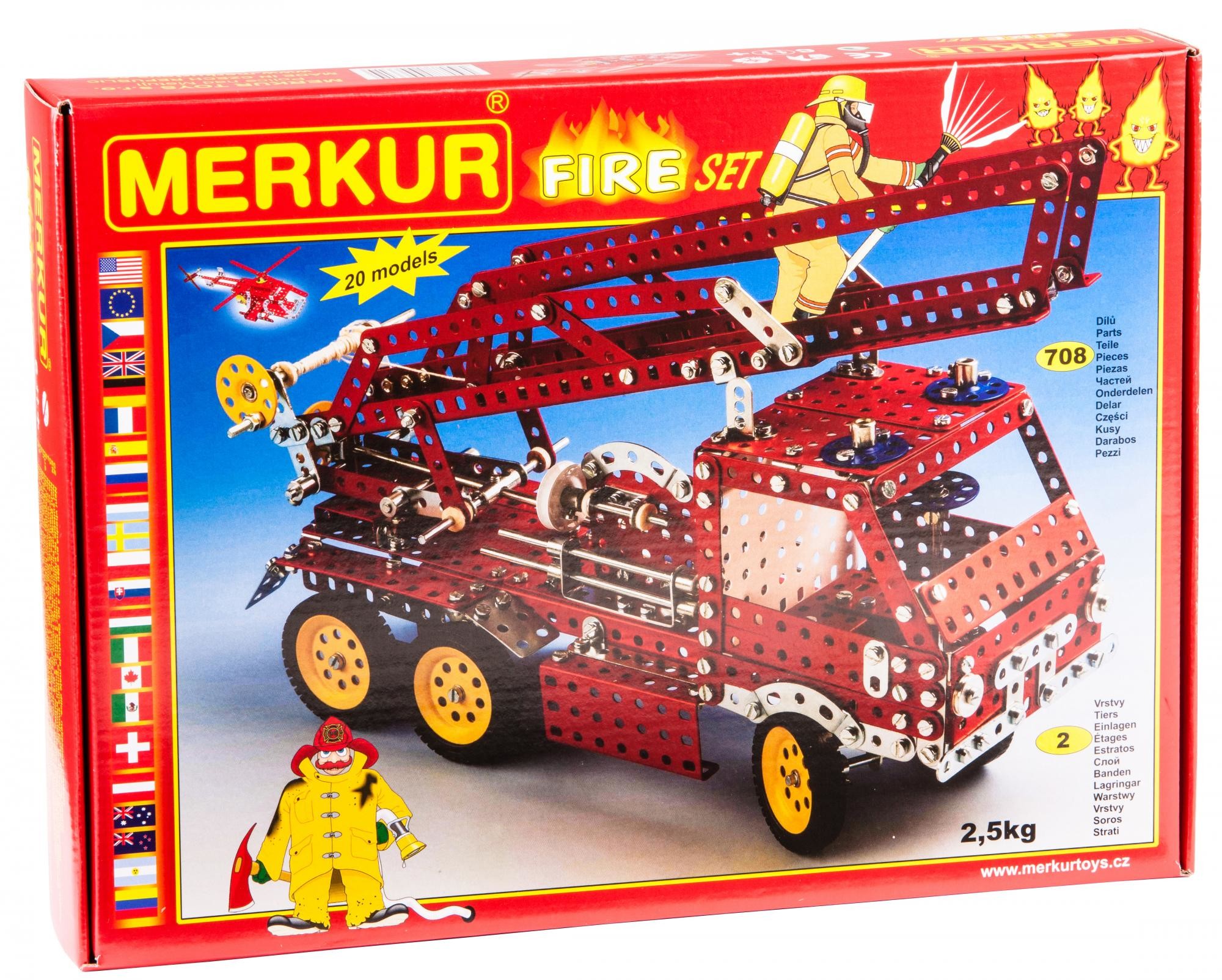 Merkur Merkur Modele RC Kit FIRE Zestaw 20 modeli 708 szt