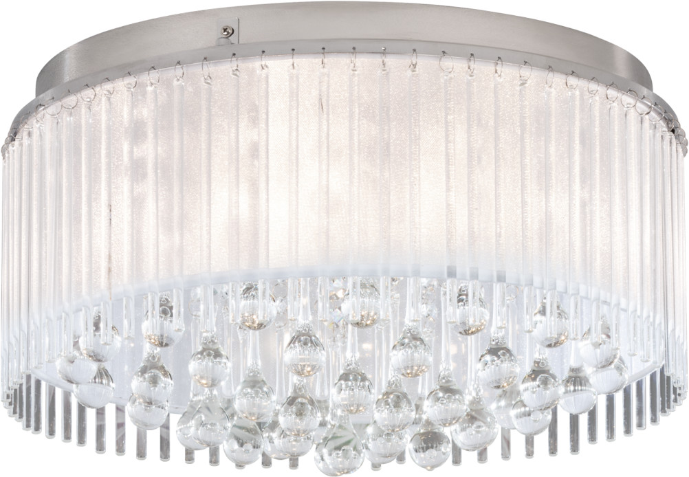 Eglo Lampa sufitowa chrom przeźroczysty stal szkło MONTESILVANO 39332
