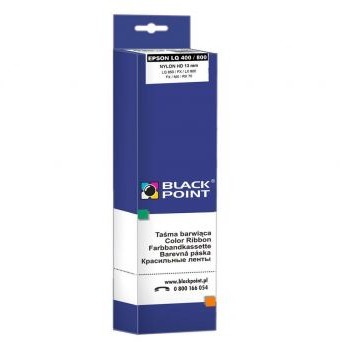 BlackPoint Black Point taśma barwiąca KBPE400 zastępuje Epson LQ 400 800 czarna 12,7 mm 14 m