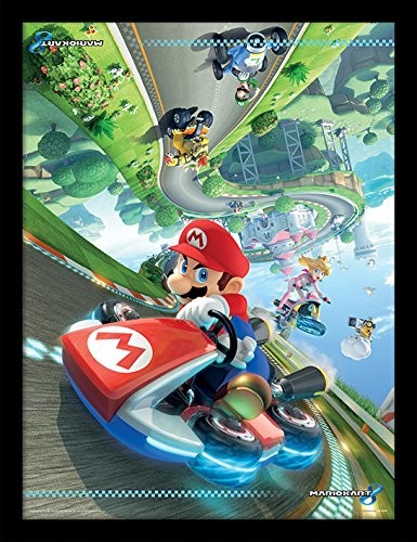 Pyramid International fp11293p-PL Mario Kart 8 (Flip) druk gerahmter czyli RAP płyty MDF, wielokolorowa, 44 x 33 x 4 cm, 250 GSM FP11293P-PL