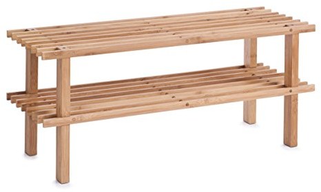 Zeller 13578 szafka na buty z 2 półkami, Bamboo/70 X 26 X 30 13578