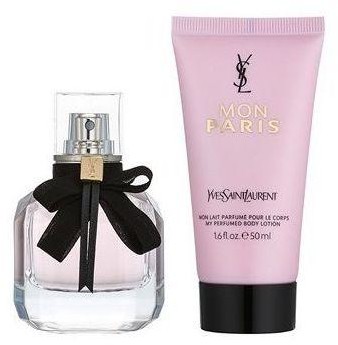 Yves Saint Laurent Mon Paris Pour Femme zestaw woda perfumowana spray 50ml + balsam do ciała 50ml