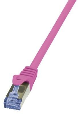 LogiLink Patchcord CQ3099S Cat.6A S/FTP 10m różowy SPLKOKPF0910