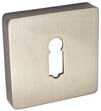 Alubrass klamki drzwiowe Szyld R na klucz nikiel satyna BSRNIK BLITZ BSRNIK