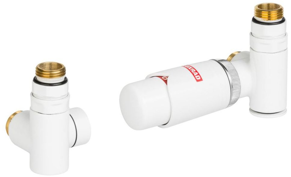 LUXRAD Zestaw termostatyczny PRAWY Z TRÓJNIKIEM 1/2