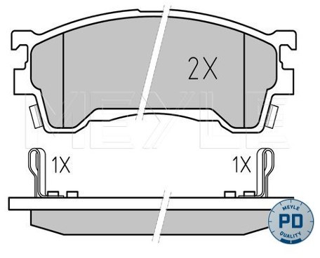 Wulf Gaertner Autoparts Zestaw klocków hamulcowych, hamulce tarczowe Wulf Gaertner Autoparts 025 217 5416/PD