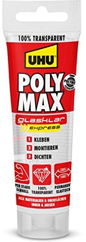 Tytan Ekspresowy UHU Poly Max krystalicznie czysty, tubka.