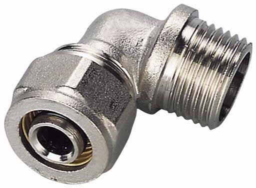 unimet KOLANO PEX-AL-PEX CHROM 1/2*20 CHŁOPCZYK