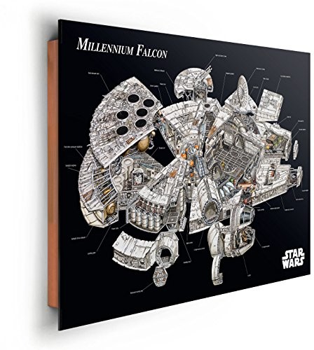 REINDERS Star Wars Millennium Falcon  obraz ścienny 90 x 60 cm 28243