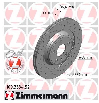 Zimmermann Tarcza hamulcowa 100.3334.52