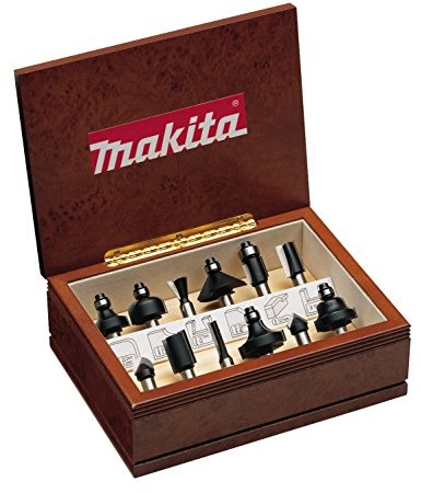 Makita A-88054 Professional, 12-częściowy zestaw frez HM, 8 MM