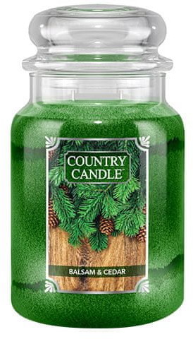 Country Candle Country Candle Świeca w szklanym słoju Balsam i cedr 680 g