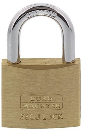 Burg Wächter Burg-Wächter Zylinder-Vorhangschloss, -częściowy zestaw, grubość 6 MM do prasowania, Trio 405 40 GL SB