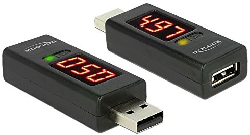 Delock Adapter USB USB 2.0 wyświetlacz LED 65569