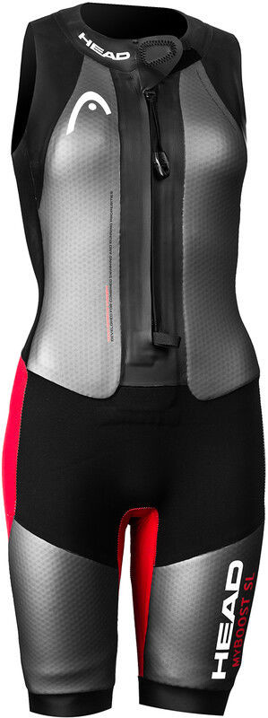Head Head Swimrun MyBoost Kombinezon triathlonowy bez rękawów Kobiety, black-silver-red L 2020 Pianki do Swimrun 452555-BKSR-L