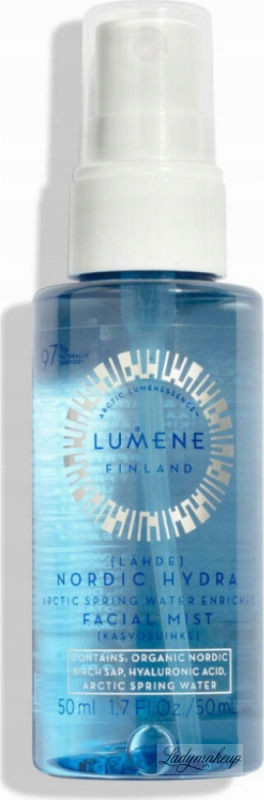 Lumene LAHDE - ARCTIC SPRING WATER ENRICHED - Nawadniająca mgiełka do twarzy - 50 ml