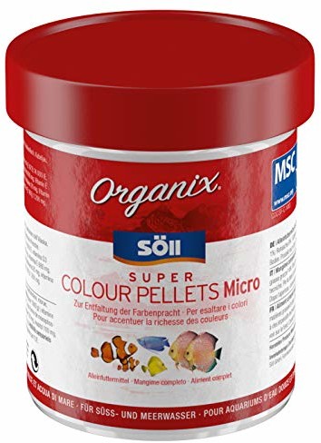 Söll GmbH Organix Super Colour Pellets Micro - karma akwariowa - ozdobna karma dla ryb - karma dla pelletów, 130 ml