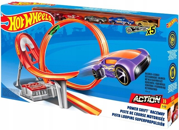 Mattel zestaw Power Shift Raceway + 5 aut Fc