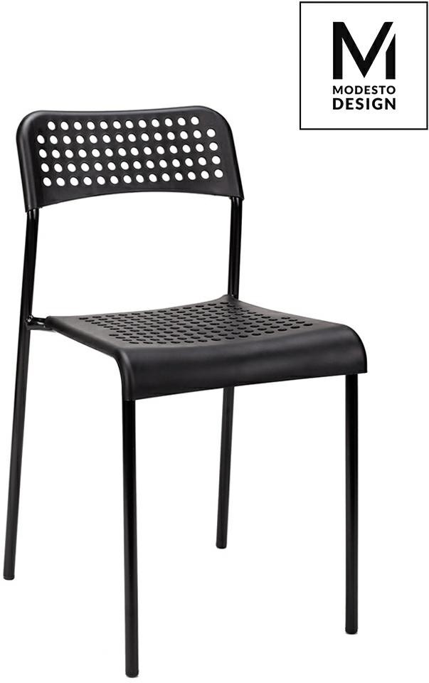 Modesto Design MODESTO krzesło DAVIS czarne - polipropylen, metal PM055.WHITE [11686954]