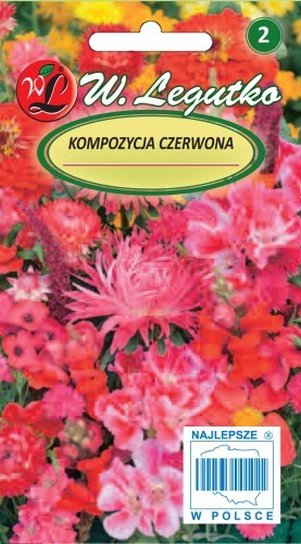 Legutko Kompozycja czerwonych kwiatów 5903837375400