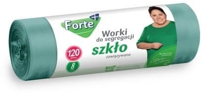 FORTE Worki do segregacji 120L 10szt zawiązywane SZKŁO