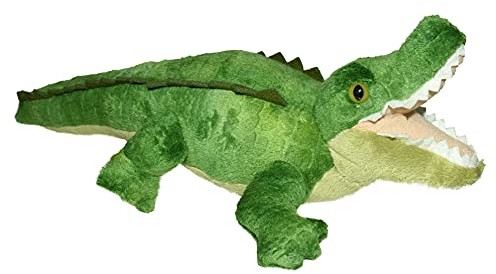 Wild Republic 19539 Plusz Aligator, przytulanki miękkie zabawki, prezenty dla dzieci, 20 cm, zielony 18056