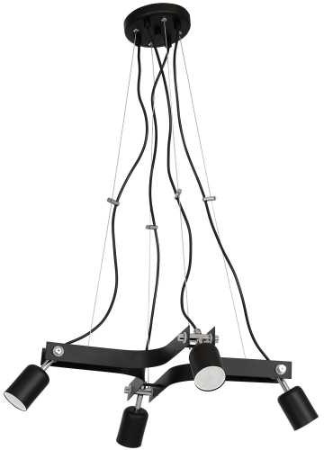 Luminex Lampa wisząca Damasco 8976 lampa sufitowa zwis 5x8W GU10 czarny