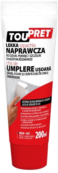 Toupret Lekka szpachla naprawcza 330 g SARPALTUBPR