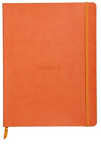 Rhodia zeszyt z przepisami na notatnik z miękką okładką, Tangerine 117564C