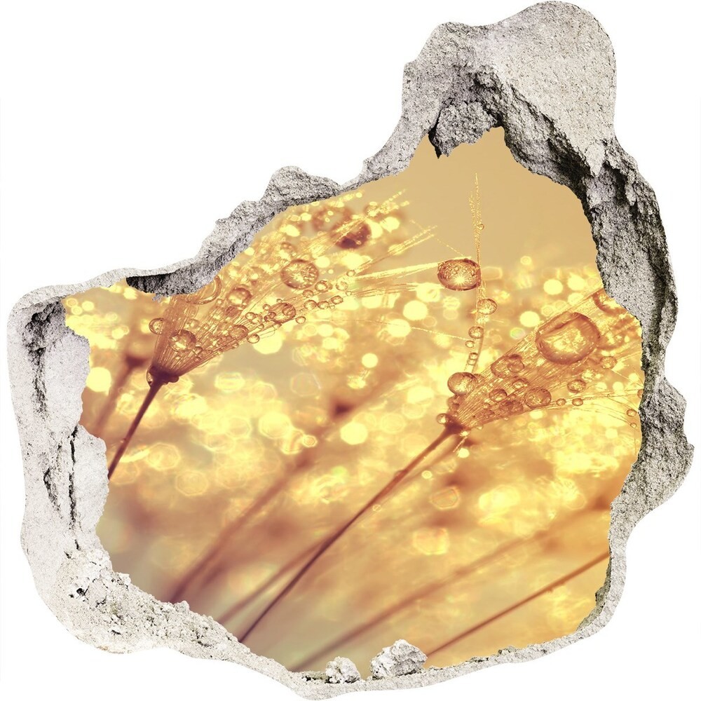 Wallmuralia.pl Naklejka 3D dziura na ścianę Tropikalne liście