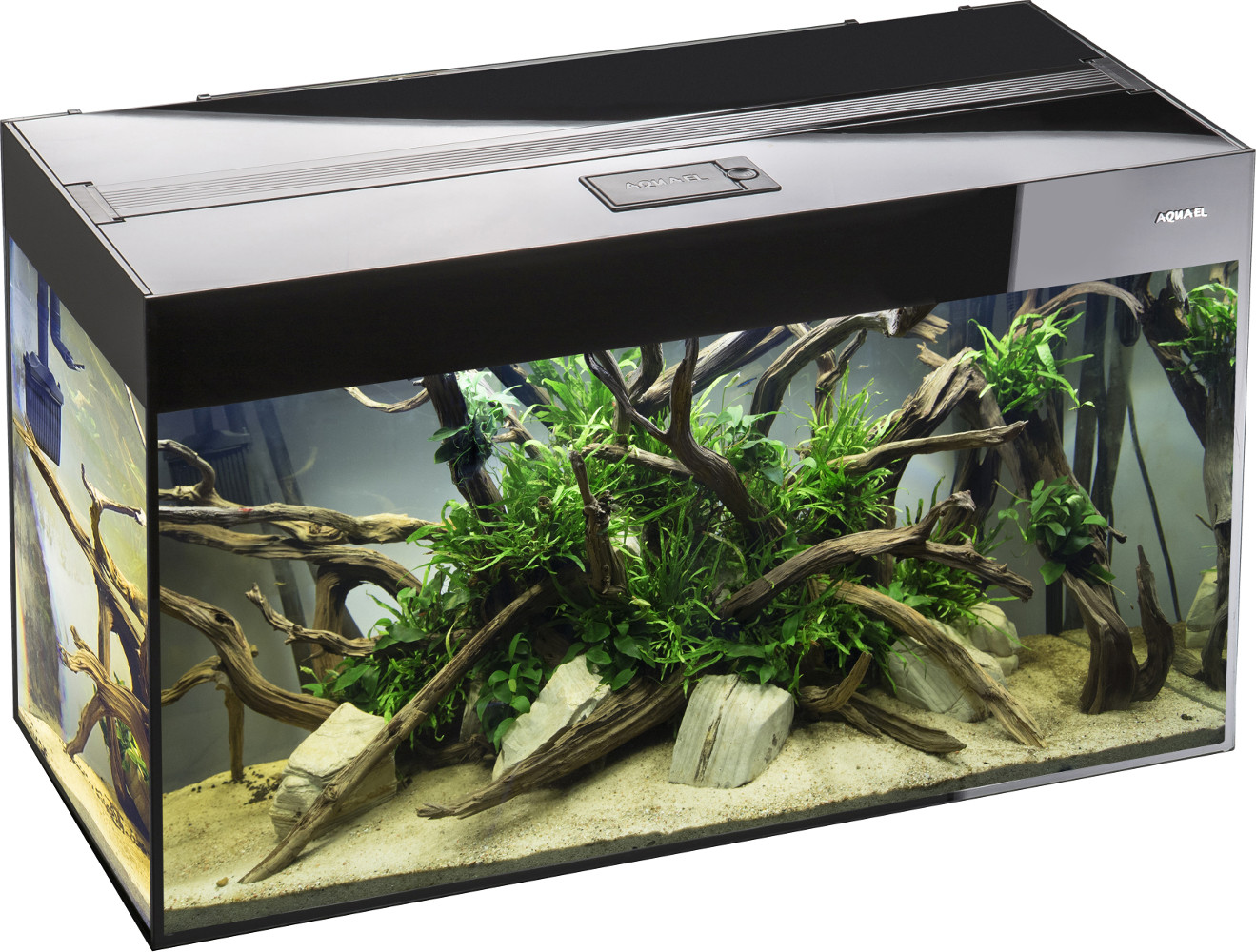 Aquael Aquael Glossy 150 Czarny 150x50x63cm Zestaw Akwariowy